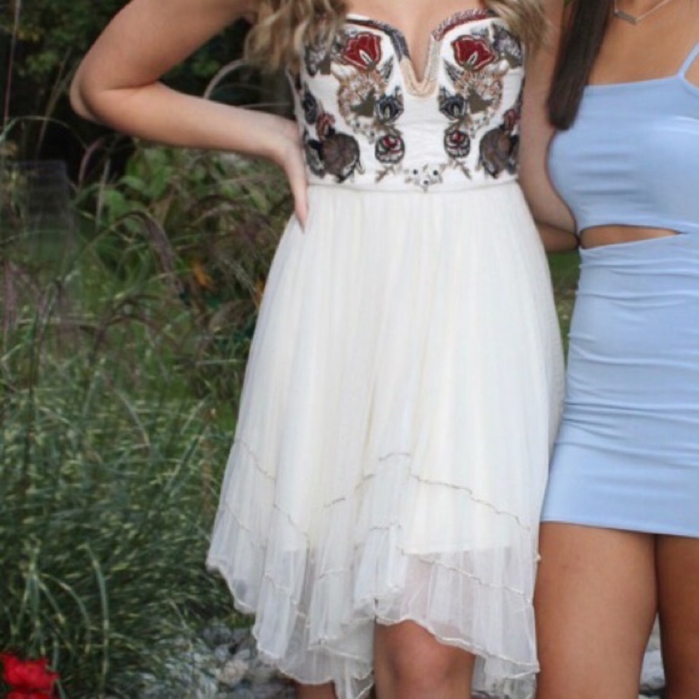 Free People Embroidered Bodice Dress